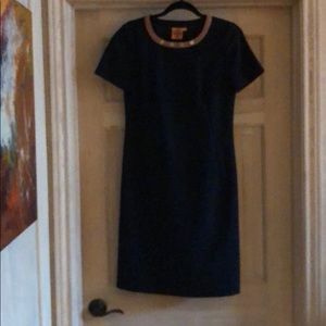 Tory Burch navy wool dress